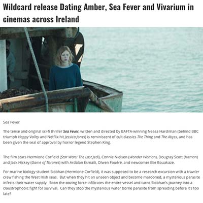 Wildcard release Dating Amber, Sea Fever and Vivarium in cinemas across Ireland